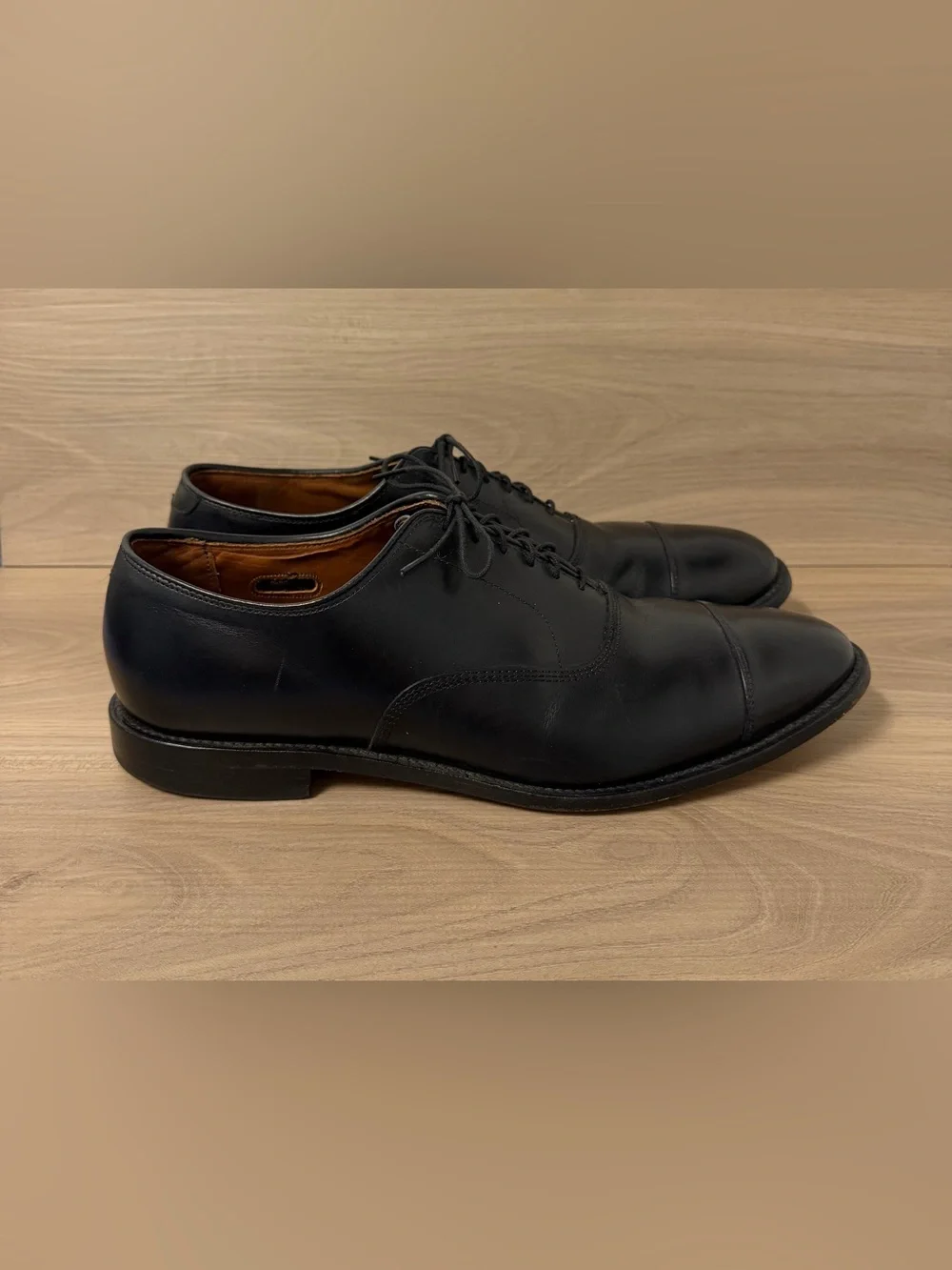 Allen Edmonds Park Avenue Black Cap Toe Oxford Dress Shoes Men’s Size 11 D USA
